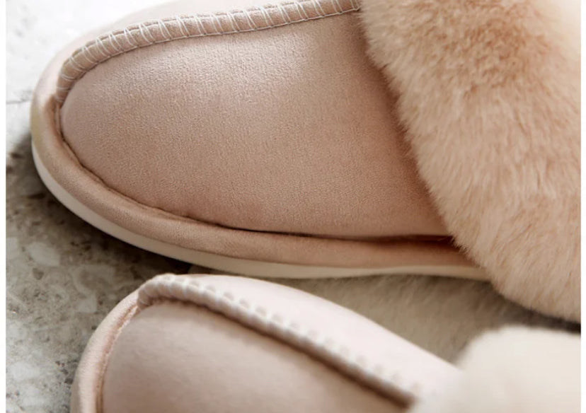 Plush Pink Slippers Size NZ6 Adults