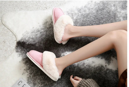 Plush Pink Slippers Size NZ6 Adults