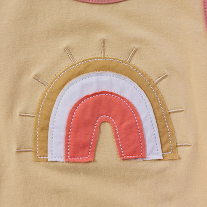 2Pcs Sleeveless Baby Girl Jumpsuit with Headband