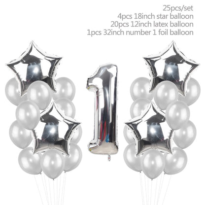 Children's 25 piece set 1st Birthday Party Pack Sets or individual