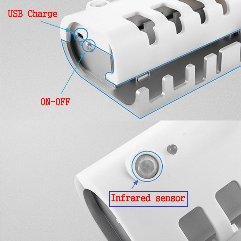 UV Toothbrush Holder & Toothpaste Dispenser - Solar Energy enhanced