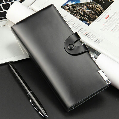 Mens Leather Business Wallet with Card Holder