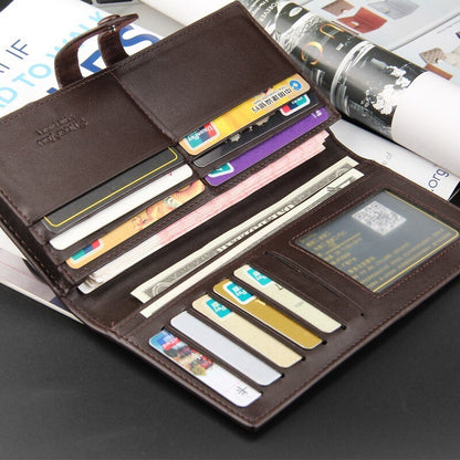 Mens Leather Business Wallet with Card Holder