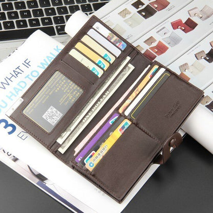 Mens Leather Business Wallet with Card Holder