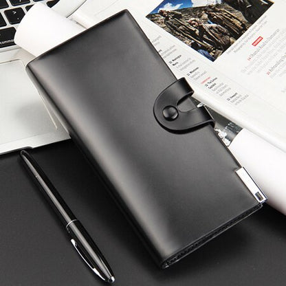 Mens Leather Business Wallet with Card Holder