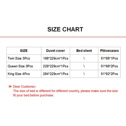 Cotton bedding Duvet Cover Bed linen Set
