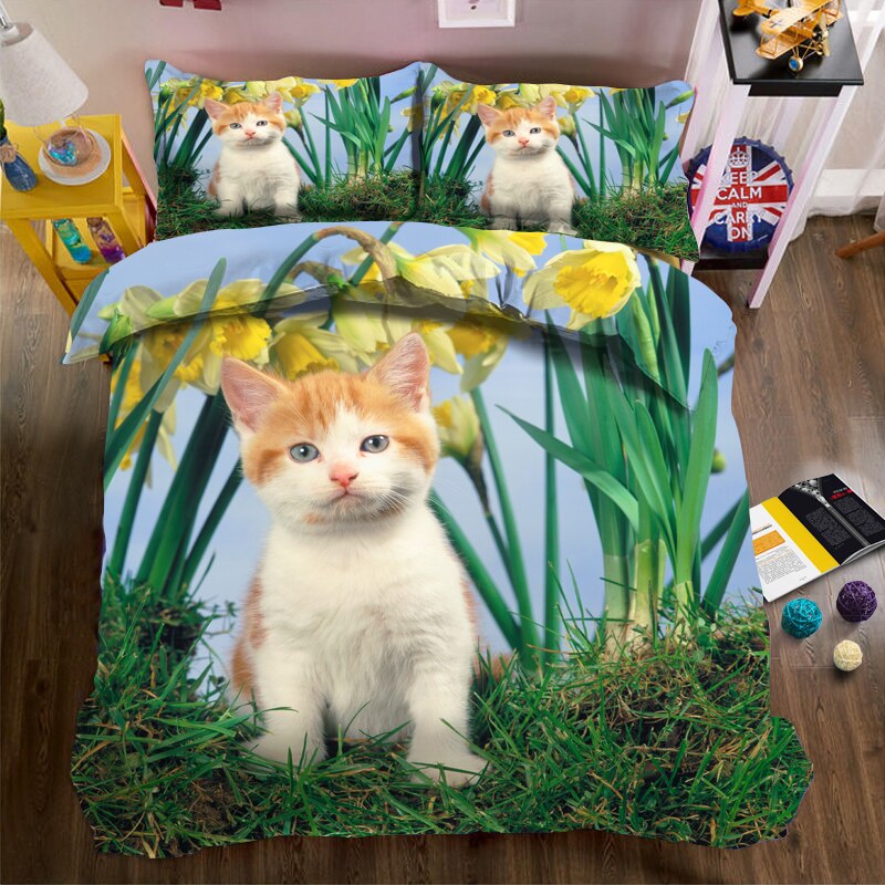 Kitten 3d Duvet Bedding sets