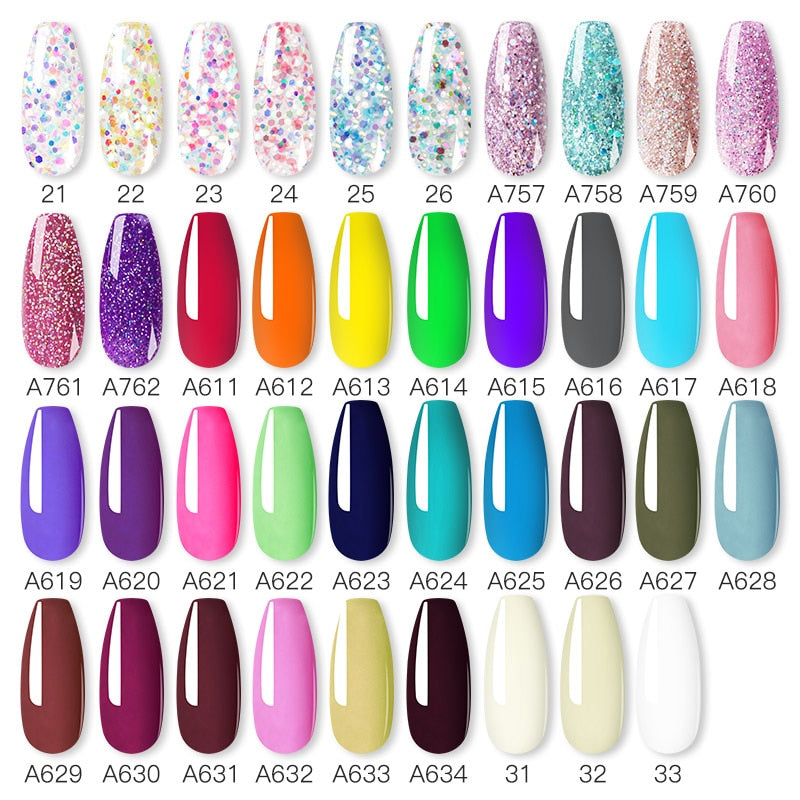 Colour Acrylic Nail Gel Varnish 30ml