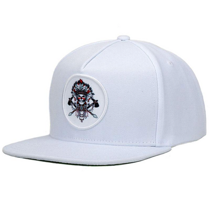 5 panel flat bill baseball cap