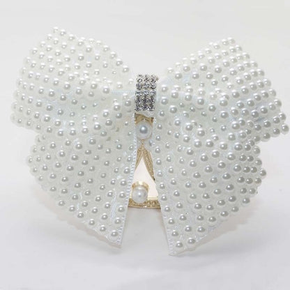 Girls Bling Pearl Bow Hairpins Hair Accessories