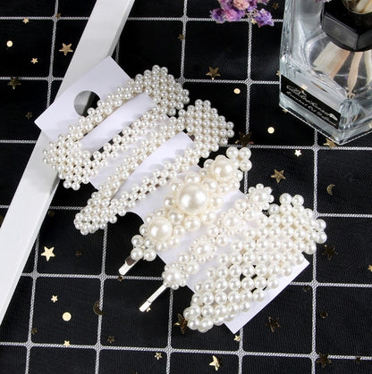 5Pcs/Set Fashion Pearl Hair Clip