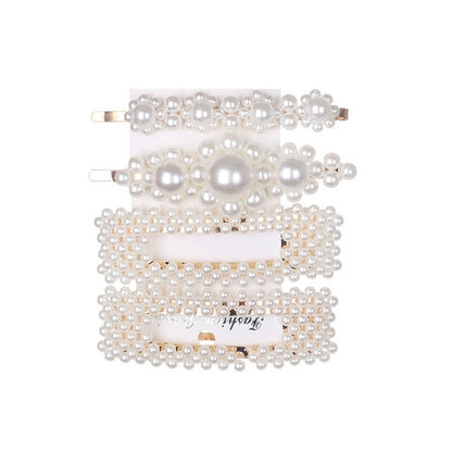 5Pcs/Set Fashion Pearl Hair Clip