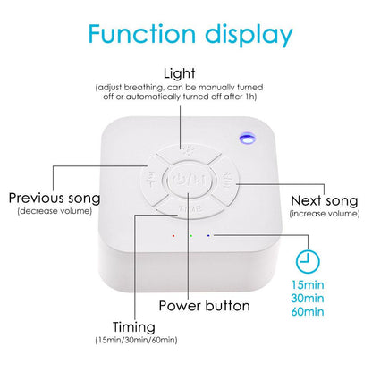 White Noise Machine USB Rechargeable with Timer