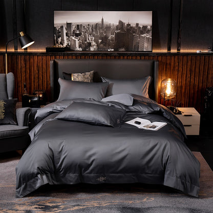 Pure Cotton Duvet set - Ultra Soft Premium (Duvet Cover Bed Sheet Pillow Shams) - 4 - 6 Piece sets