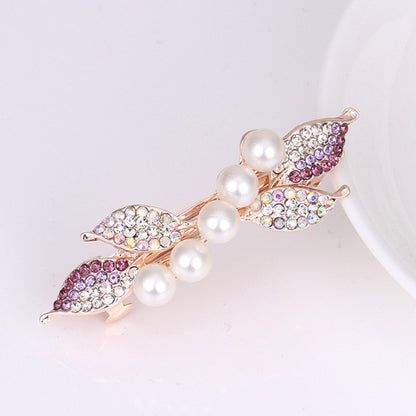 Girls Bling Pearl Bow Hairpins Hair Accessories