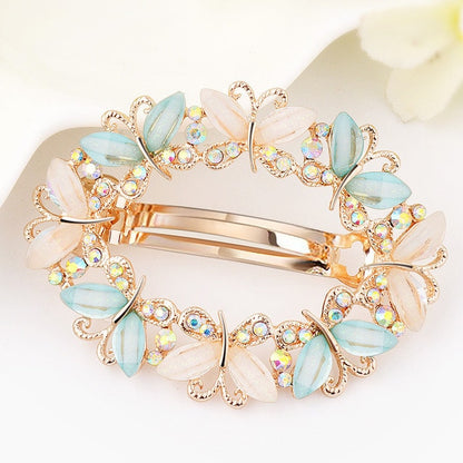 Girls Bling Pearl Bow Hairpins Hair Accessories