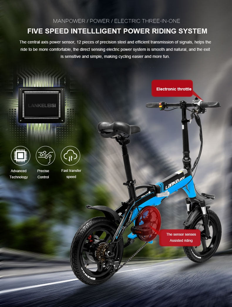 Folding 14inch electric ebike 36V