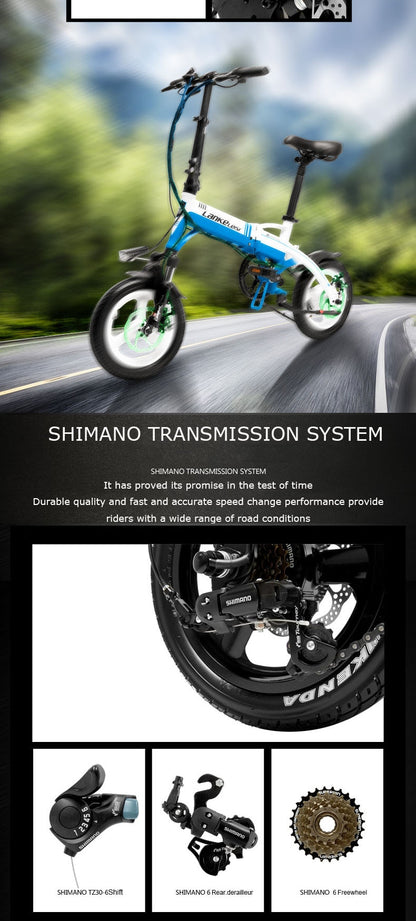 Folding 14inch electric ebike 36V