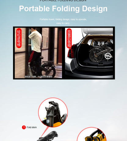 Folding 14inch electric ebike 36V