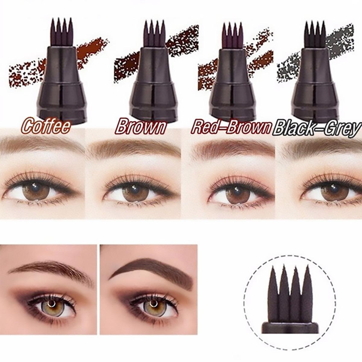 3D Microblading Eyebrow Pen Waterproof Fork Tip