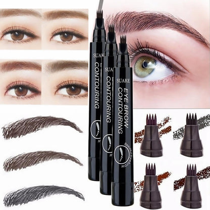3D Microblading Eyebrow Pen Waterproof Fork Tip