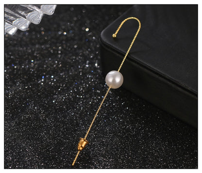 Crystal Charm Hook Ear Climber Earrings