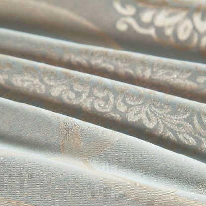 Luxury Silk Satin Duvet Cover Set with Beautiful Embroidery 4-6 Piece Sets