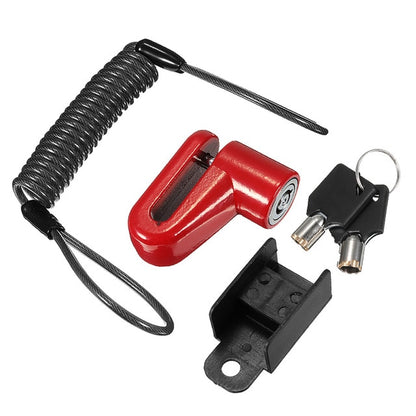 Electric Scooter Wheel Lock with Anti-Theft Steel Wire