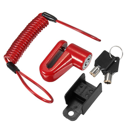 Electric Scooter Wheel Lock with Anti-Theft Steel Wire