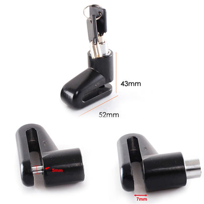Electric Scooter Wheel Lock with Anti-Theft Steel Wire