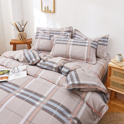 Duvet Cover Sets 3/4 piece 100% Cotton King Queen size bedding set