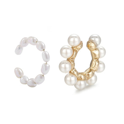 C Shaped CZ Rhinestone Small Ear Cuffs Clip