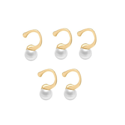 C Shaped CZ Rhinestone Small Ear Cuffs Clip