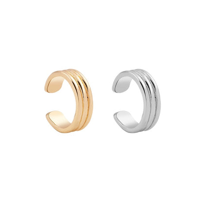 C Shaped CZ Rhinestone Small Ear Cuffs Clip