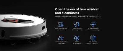 Eve Plus Smart Vacuum Robot Cleaner with Auto Empty