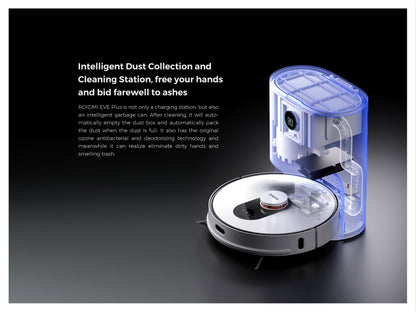 Eve Plus Smart Vacuum Robot Cleaner with Auto Empty