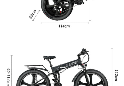 Electric Mountain Bike 48V12.8ah 1000W Max 50km/h