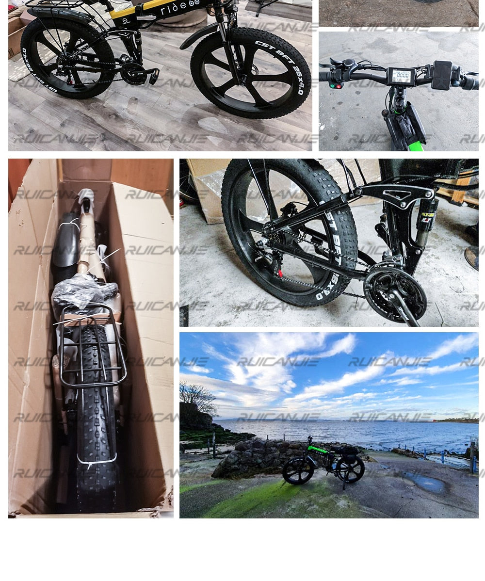 Electric Mountain Bike 48V12.8ah 1000W Max 50km/h