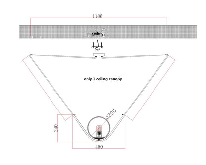 Modern LED Crystal Ring Chandelier